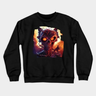 zombie cat Crewneck Sweatshirt